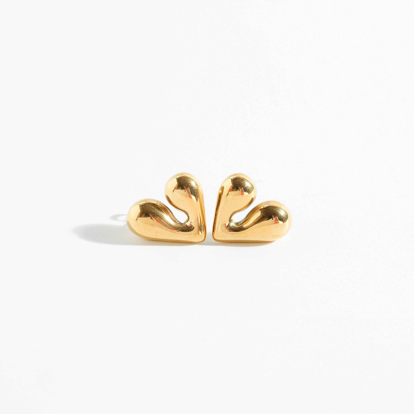 Bold Heart Studs Earrings