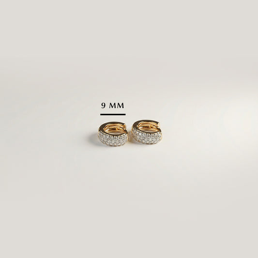 Diamond Ear Huggie - 9mm