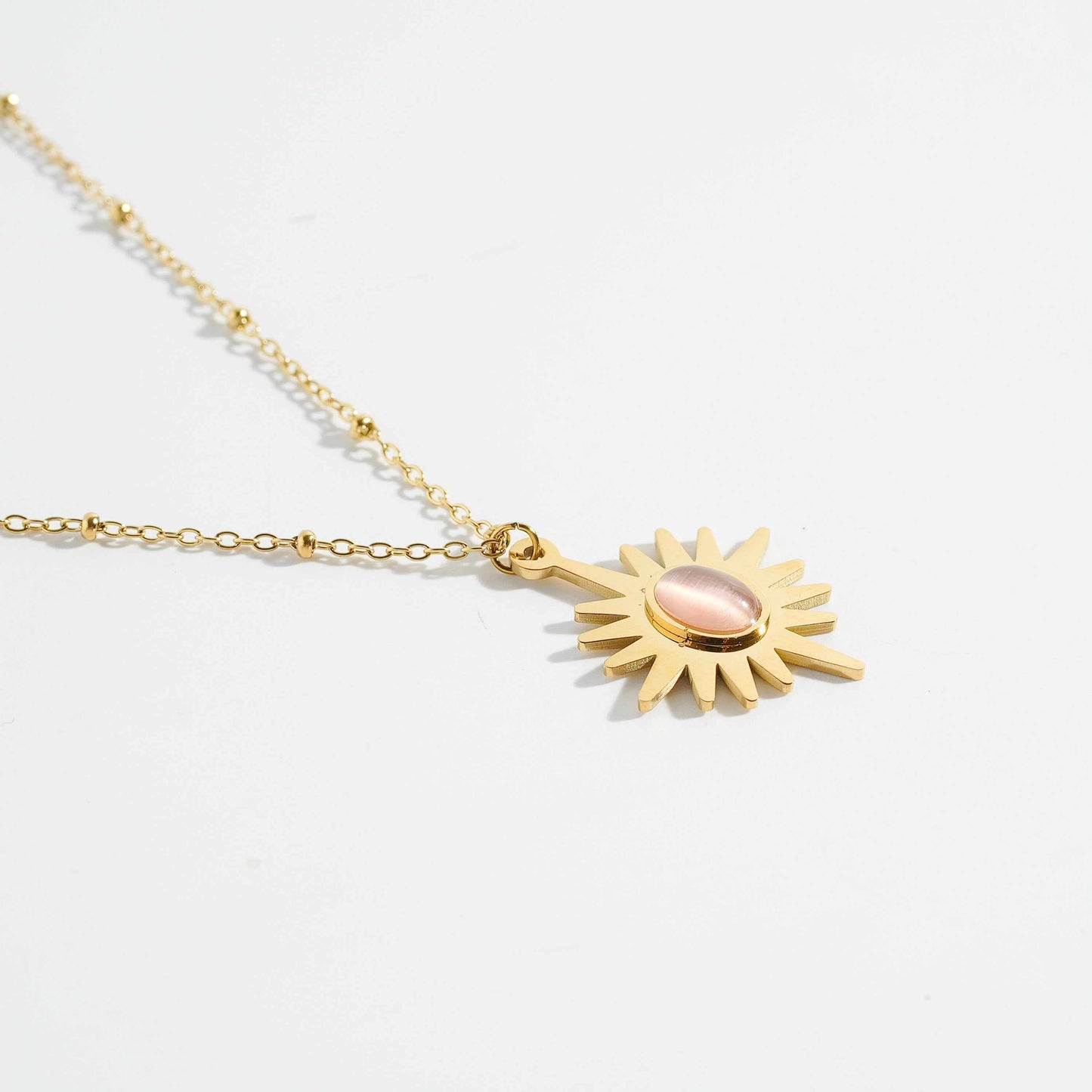 Peachshine Pendant Necklace – close-up detail of design | Magnus
