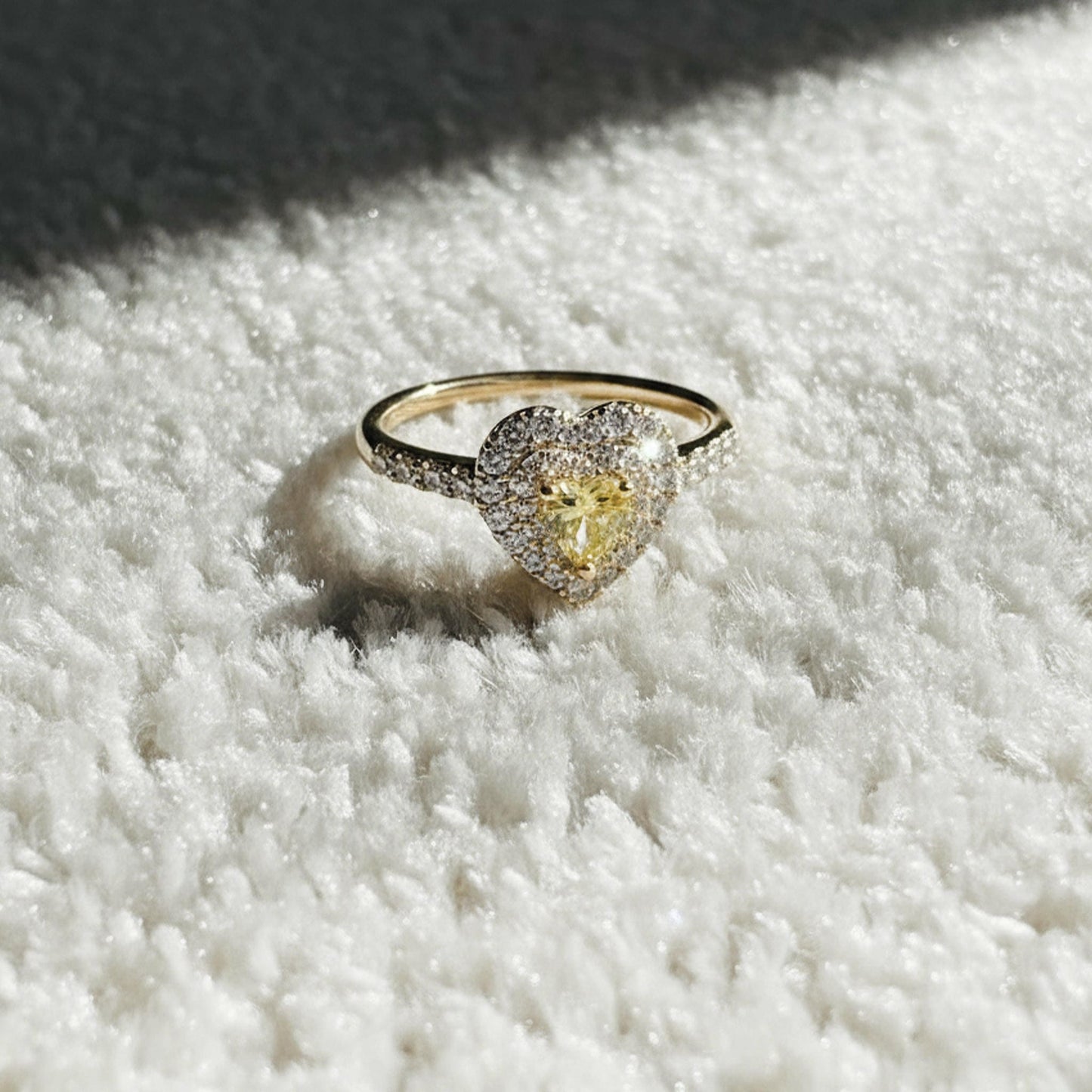 Lime Heart Ring – close-up detail of design | Magnus
