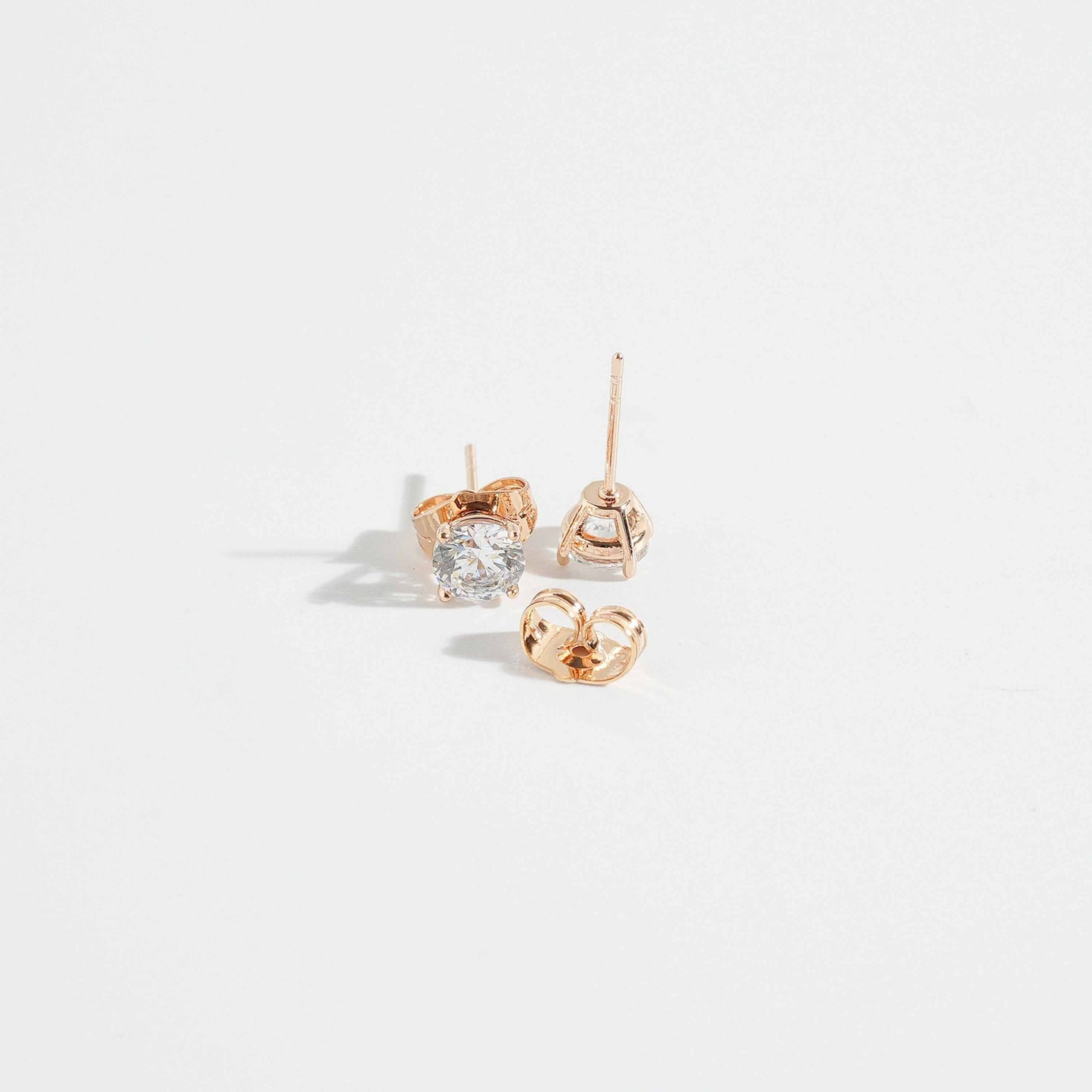 Solitaire Crystal Studs Earring – close-up detail of design | Magnus
