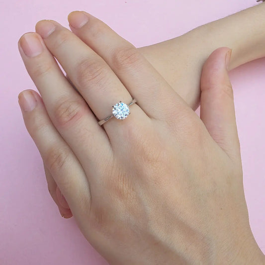 Solitaire Princes Ring