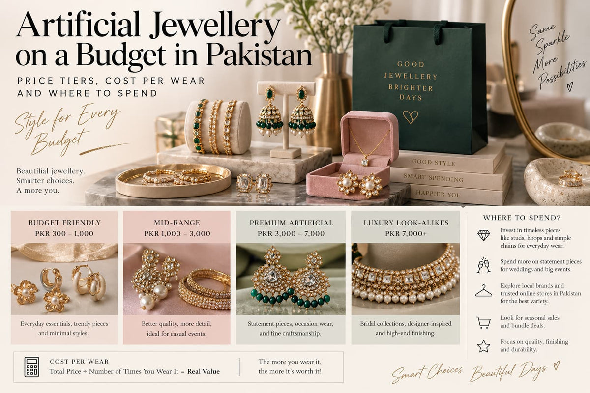 Artificial Jewellery on a Budget in Pakistan: Price Tiers, Cost Per Wear and Where to Spend