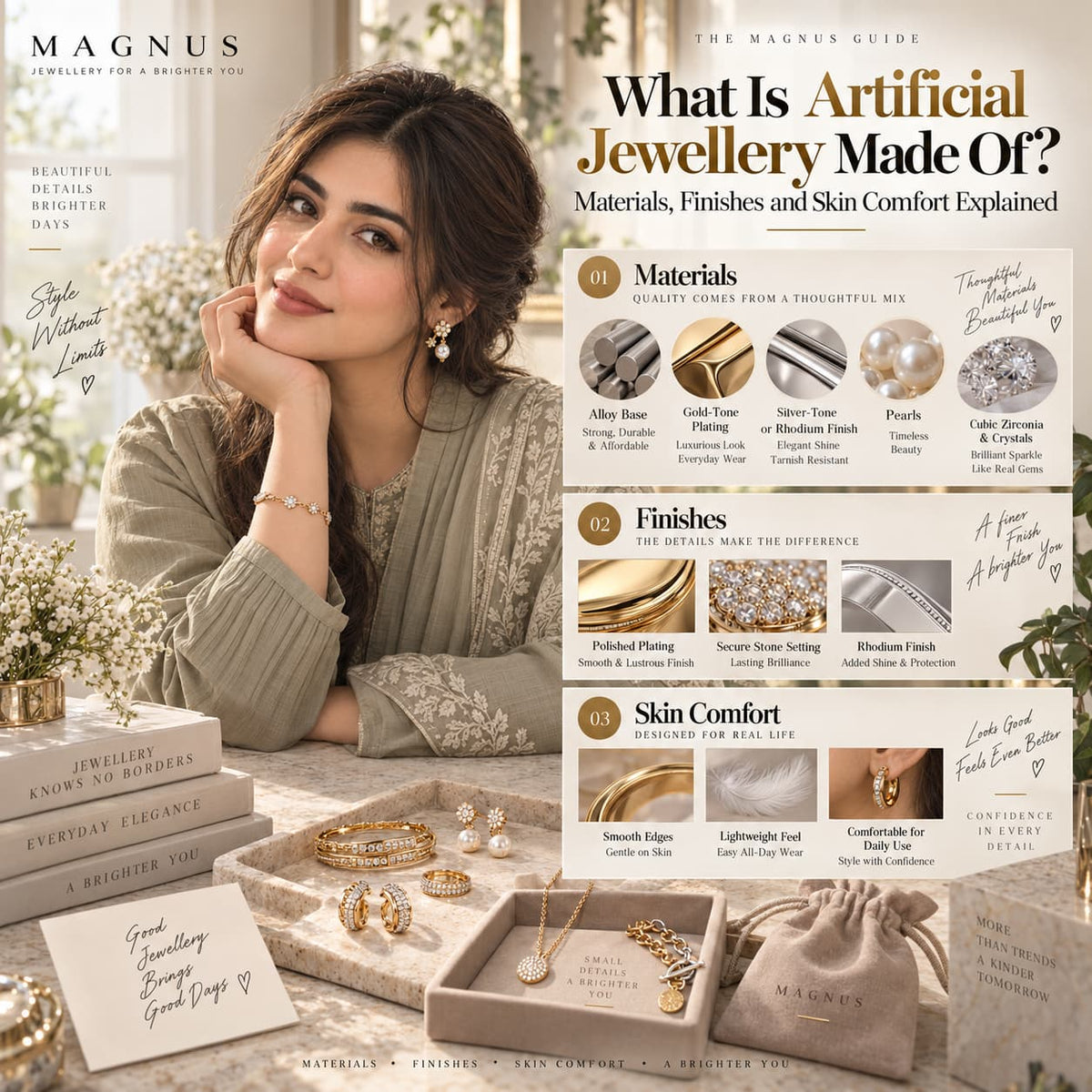 What Is Artificial Jewellery Made Of? Materials, Finishes and Skin Comfort Explained