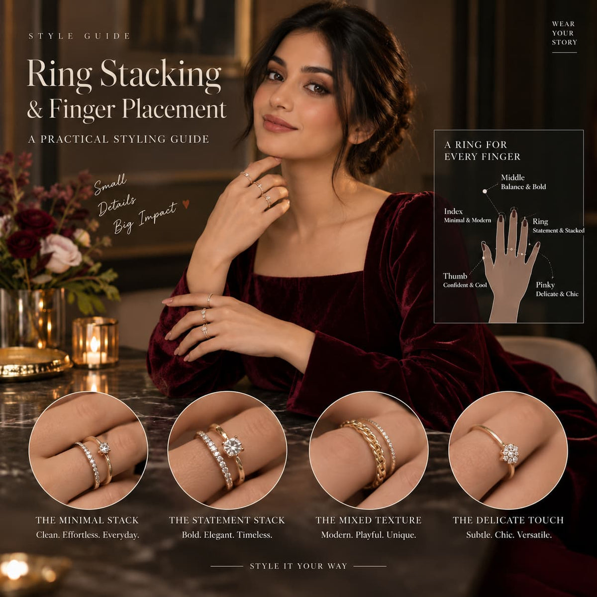Ring Stacking and Finger Placement: A Practical Styling Guide