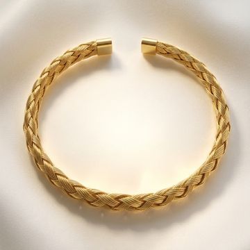 Gold Mesh Bangle