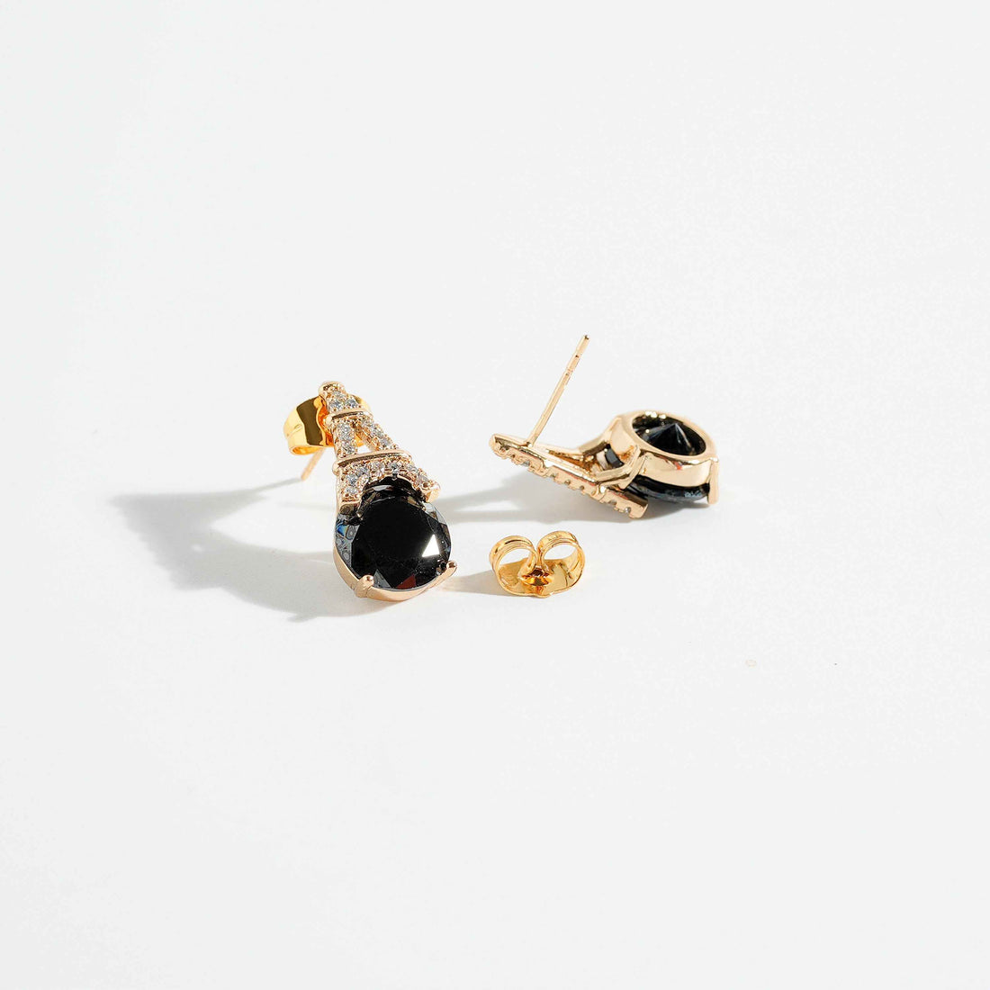 Adele Crystal Studs Earrings – close-up detail of design | Magnus