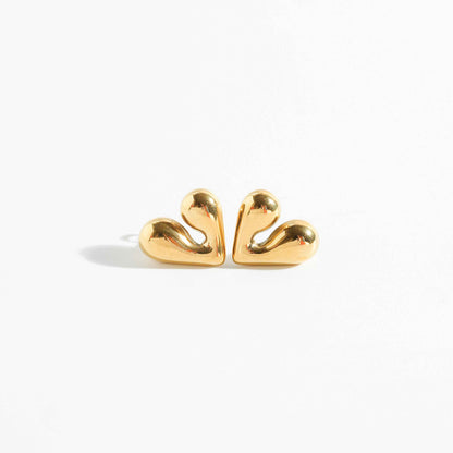 Bold Heart Studs Earrings