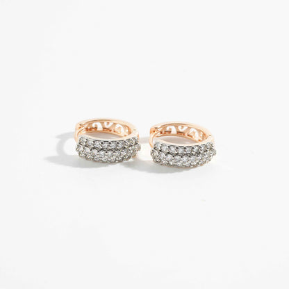Celestial Diamond Hoops Earring