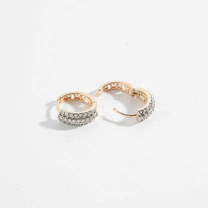 Celestial Diamond Hoops Earring