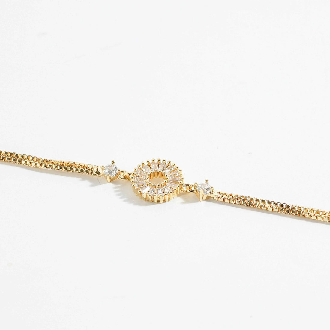 Magnus Gold Clover Bangle lucky clover-detail gold-tone fashion bangle for women Pakistan