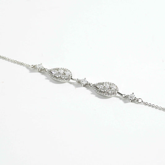 Crystal Pear Bracelet