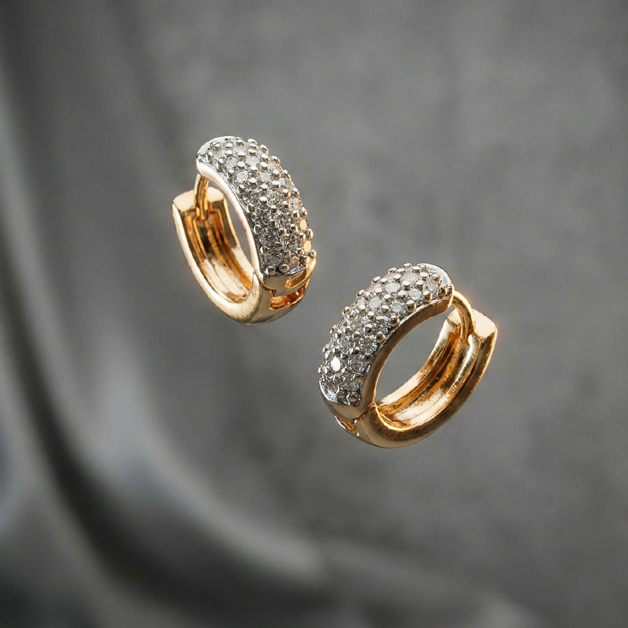 Diamond Ear Huggie - 9mm