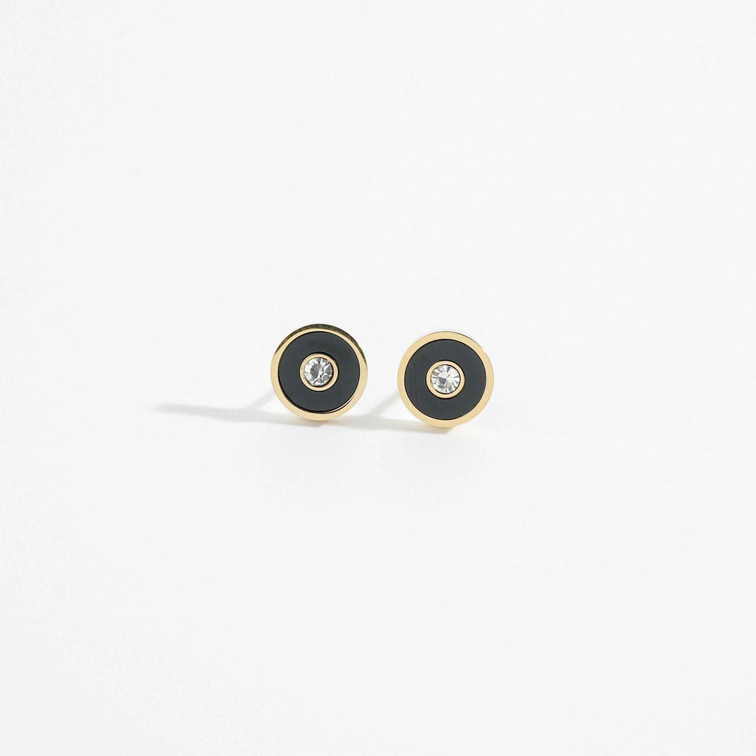 Magnus Dark Moon Studs black stone bold stud earrings for women Pakistan