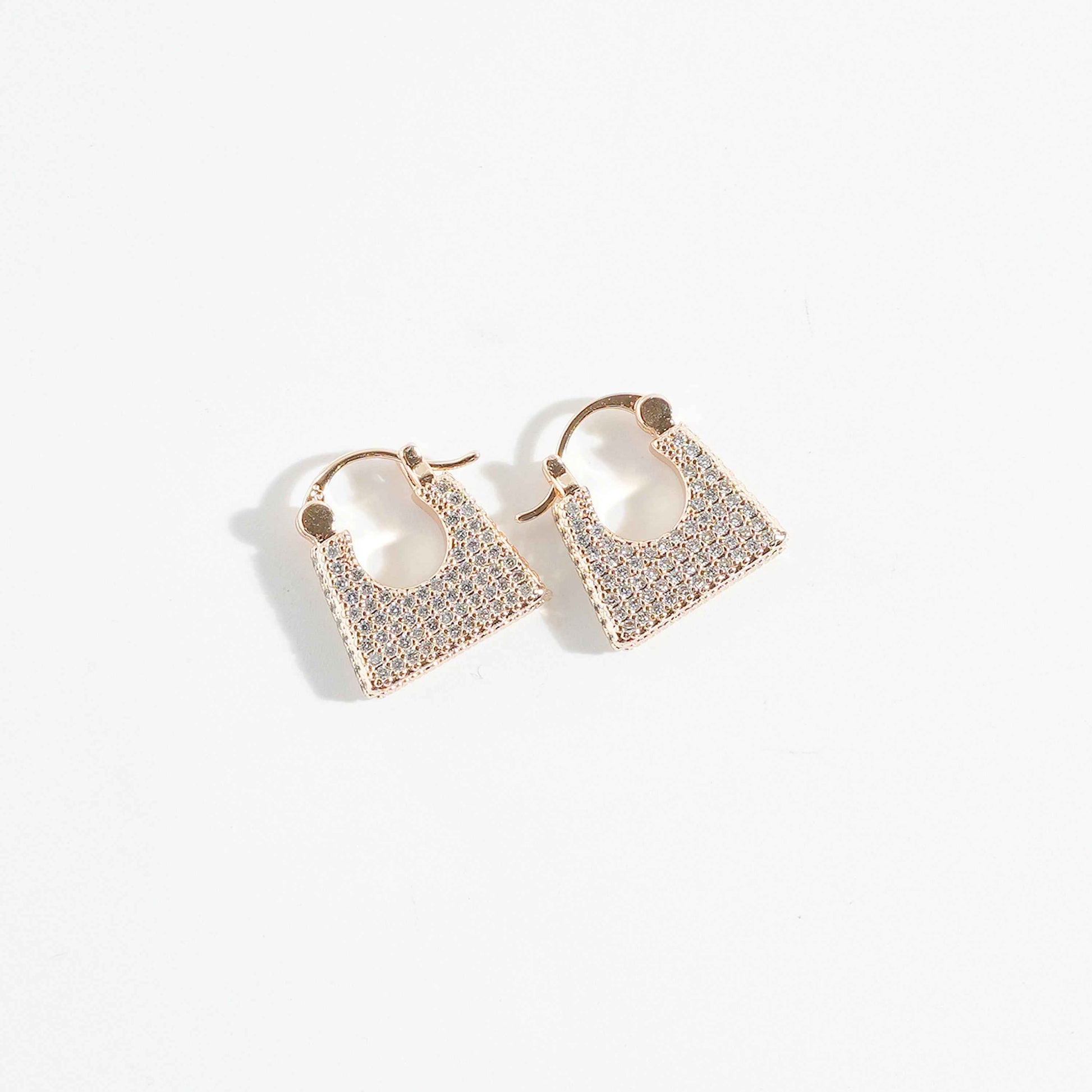 Diamond Bags Hoops