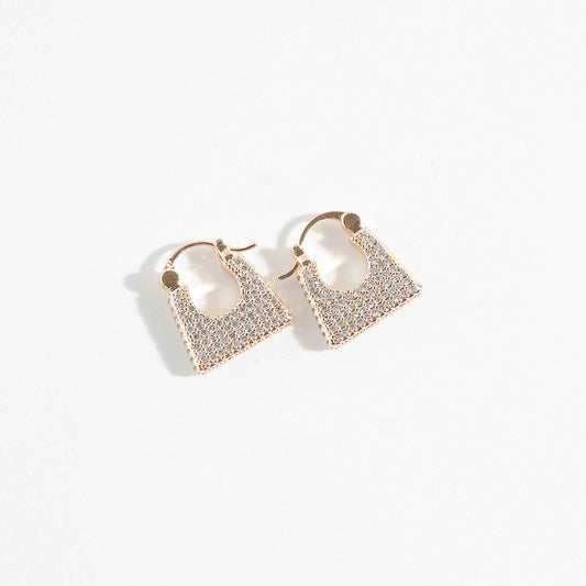 Diamond Bags Hoops