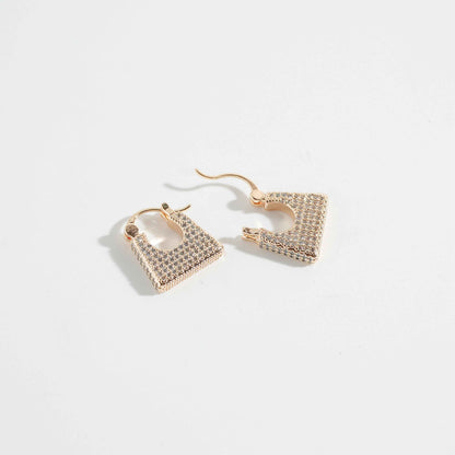 Diamond Bags Hoops