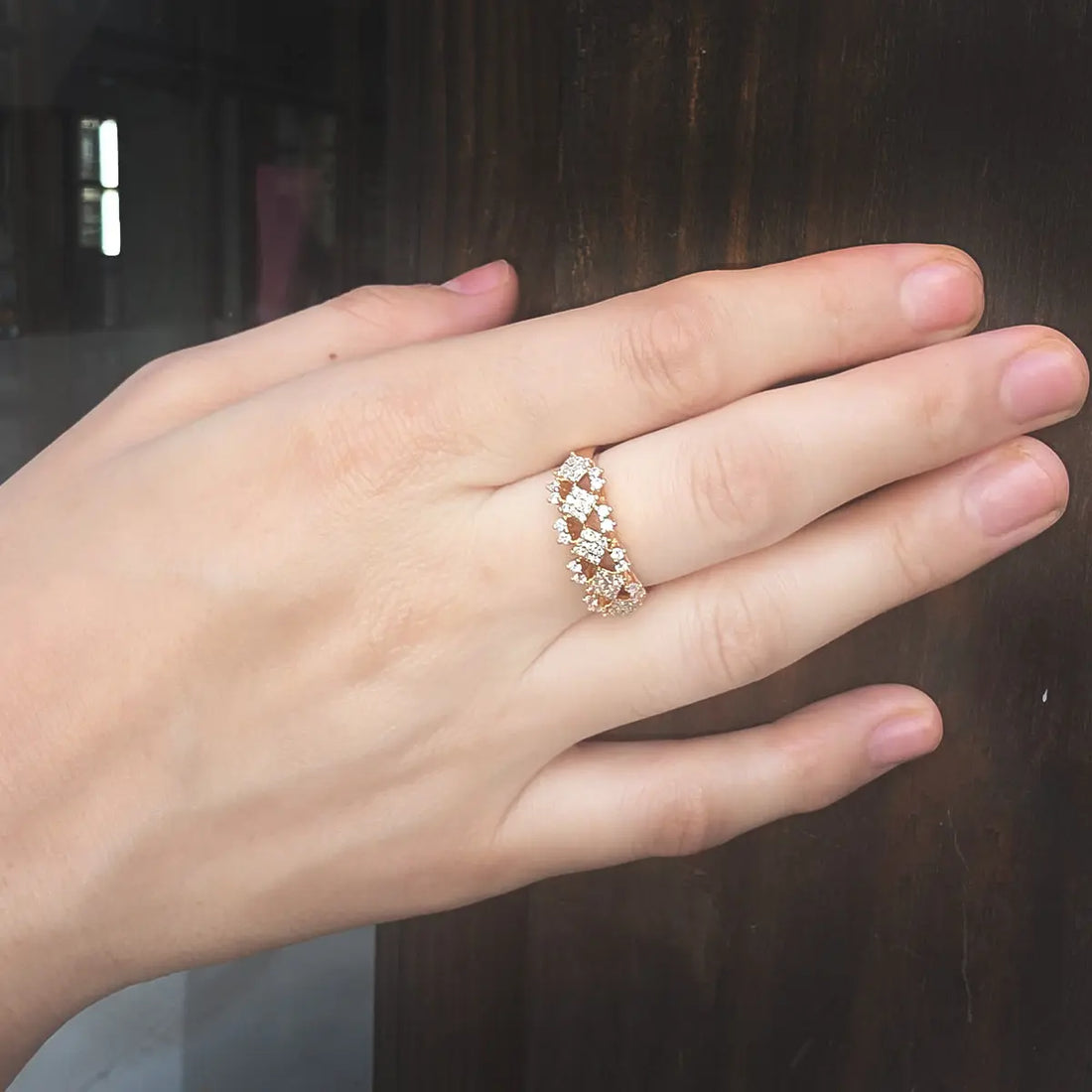 Fancy Cluster Ring – close-up detail of design | Magnus