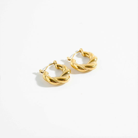 Gold Hoops Earings