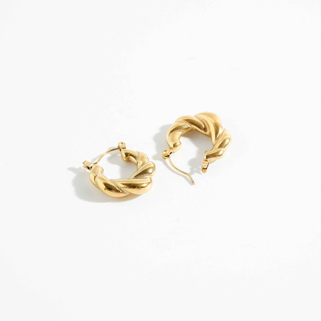 Gold Hoops Earrings – close-up detail of design | Magnus