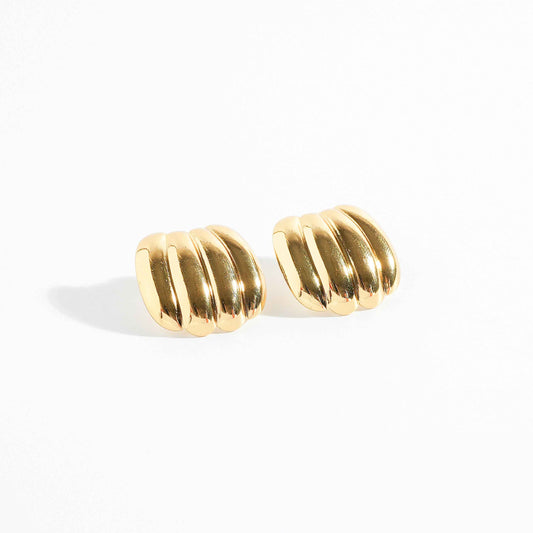 Gold Shell Studs Earring