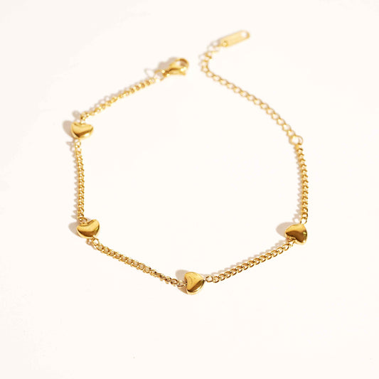 Golden Hearts Bracelet