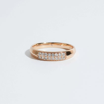 Half Eternity Ring | A Pave Sparkle Ring for Everyday Elegance | Magnus
