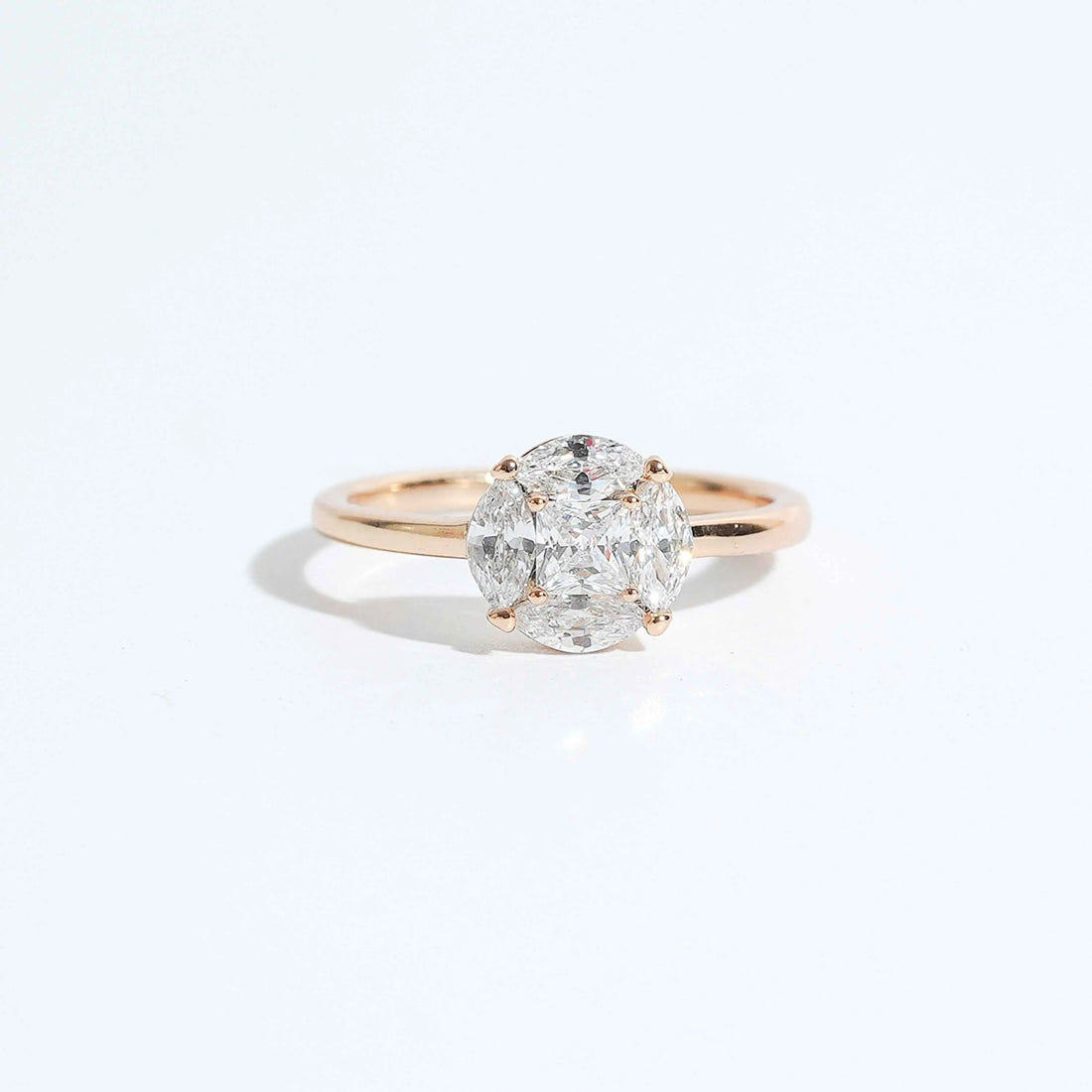 Fancy stone ring for women with solitaire center stone, gold-tone band, stylish ring design and elegant ring style for Pakistan shoppers