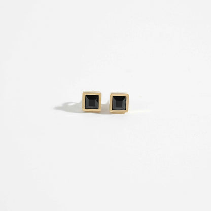 Cubic Gold Studs Earring