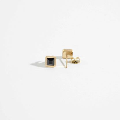 Cubic Gold Studs Earring