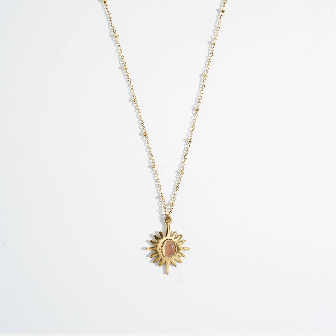 Magnus Peachshine Pendant Necklace warm peach-glow fashion pendant necklace for women Pakistan
