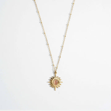 Magnus Peachshine Pendant Necklace warm peach-glow fashion pendant necklace for women Pakistan