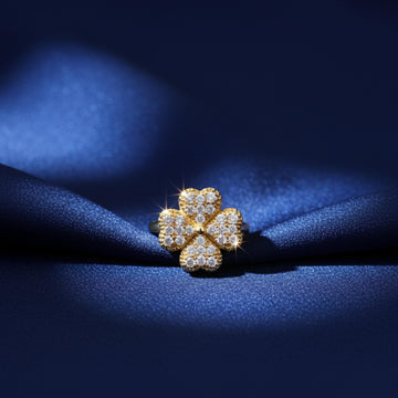 Flower Cushion Spin Ring, rings for women, ladies rings, stylish rings, fancy rings, ring designs for women, ladies ring design, ring designs for female, modern rings, unusual rings for ladies