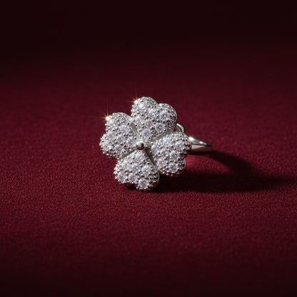 Bloom Spin Silver Ring