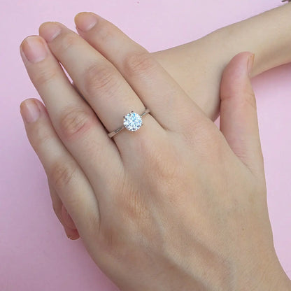 Solitaire Princes Ring