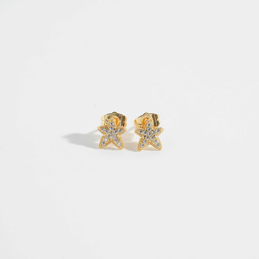 Star Gold Studs Earring