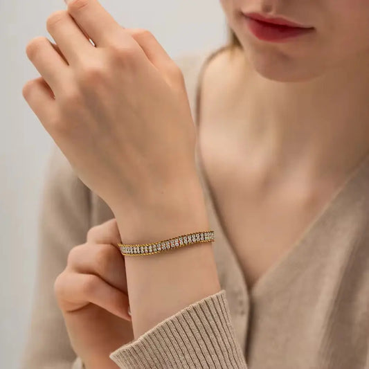 Woven Tennis Bracelet
