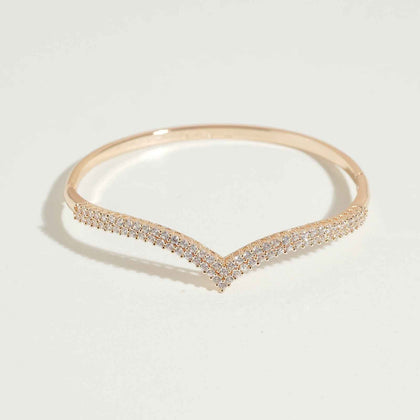 Dazzling Crown Bangle