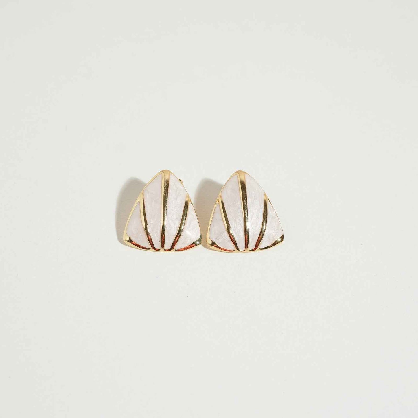 Trionna Studs Earrings – close-up detail of design | Magnus