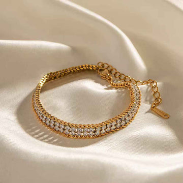 Magnus Woven Tennis Bracelet crystal-set woven fashion tennis bracelet for women Pakistan