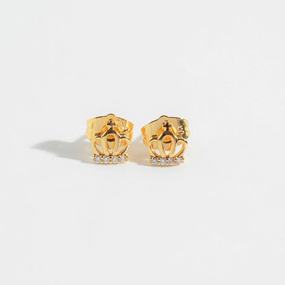 Cross Crown Studs Earring