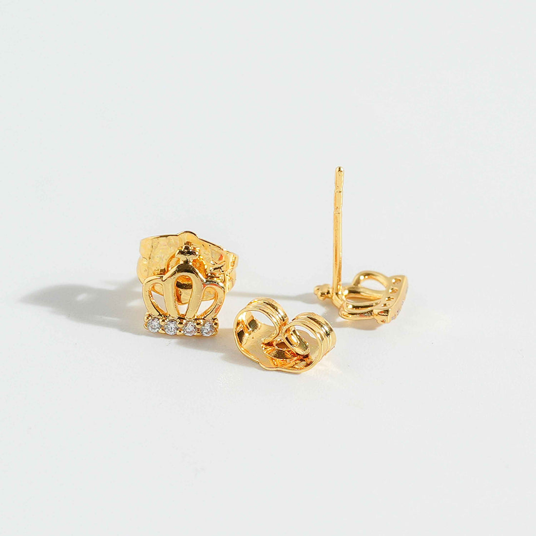 Cross Crown Studs Earring – close-up detail of design | Magnus