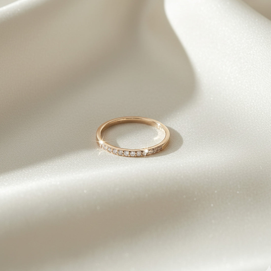 Magnus Sleek Eclat Eternity Ring gold-tone diamond-style zircon eternity ring for women Pakistan