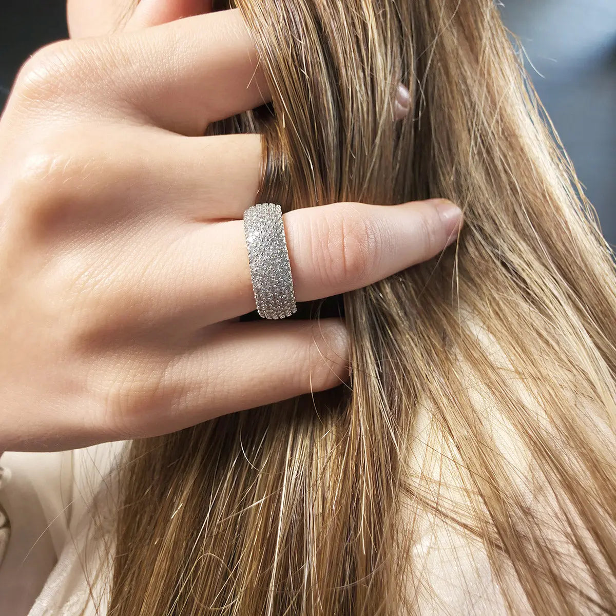 Royal Dome Silver Ring