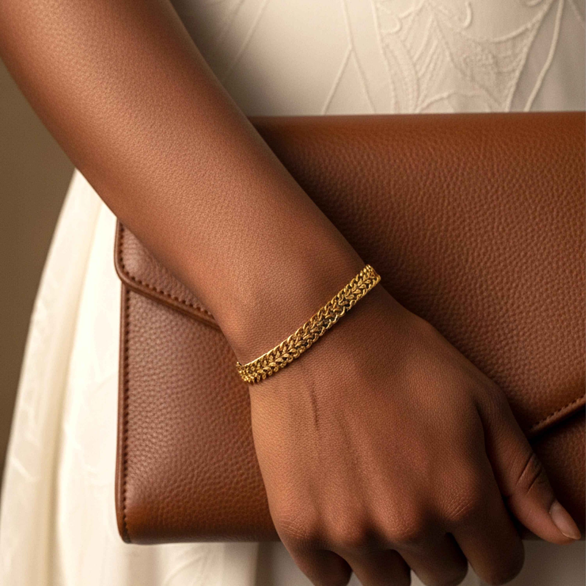 Woven Chain Bracelet – close-up detail of design | Magnus